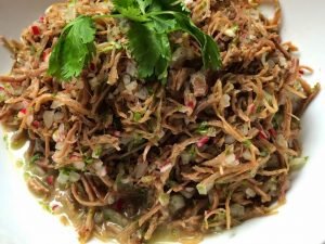 salpicon de carne deshebrada